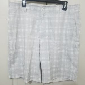 Ben Hogan Golf Shorts - White Checker Sz 36